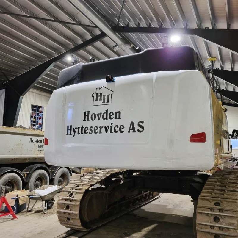 Hovden Hytteservice — maskindekor